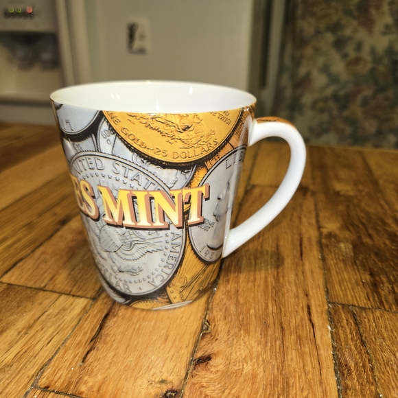 United States Mint Denver Colorado Ceramic Coffee Cup Mug Coins Money Numismatic - Picture 3 of 9
